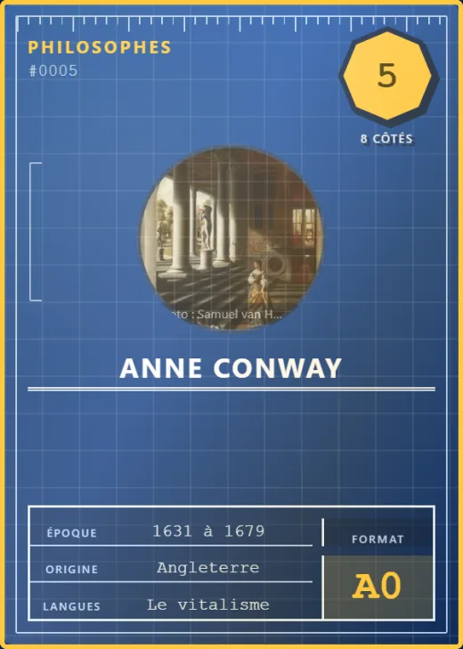 Carte « Anne Conway », rang 5